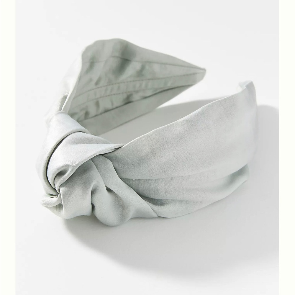 NWT Anthropologie silk headband champagne NOT MINT